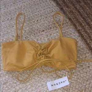 Yellow bikini top new with tags